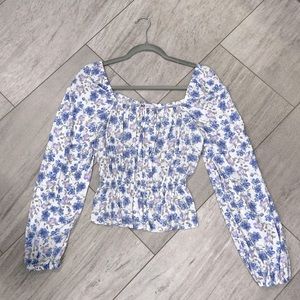NEW - Blue Floral Top